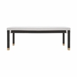 Pemberly Row Modern / Contemporary Charcoal Woven Rattan Bench