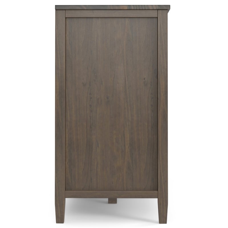 Pemberly Row SOLID WOOD 60 inch Wide Wide Storage Cabinet - Smoky Brown