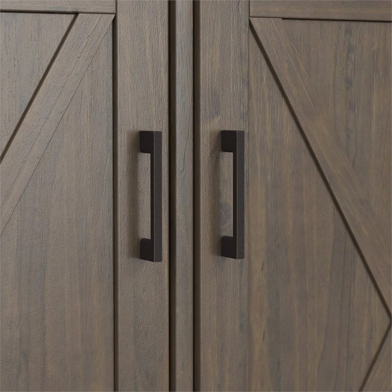 Pemberly Row SOLID WOOD 60 inch Wide Wide Storage Cabinet - Smoky Brown