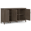 Pemberly Row SOLID WOOD 60 inch Wide Wide Storage Cabinet - Smoky Brown