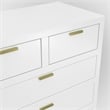 Pemberly Row Modern 6-Drawer Contemporary Wood Chest in White