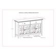 Pemberly Row SOLID WOOD 60