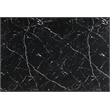 Pemberly Row Black Faux Marble Top and Pedestal Base Dining Table