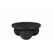 Pemberly Row Modern / Contemporary Round Coffee Table Small In Black