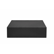 Pemberley Row Stainless Steel Matte Black Coffee Table Square 40