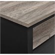 Pemberly Row Modern / Contemporary Wine Cabinet in Black Oak