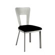Pemberly Row 5-Piece Oval Stainless Steel Dining Set in Silver