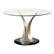 Pemberly Row 5-Piece Oval Stainless Steel Dining Set in Silver