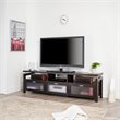 Pemberly Row Contemporary Wood Multi-Storage TV Stand in Espresso