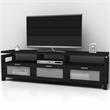 Pemberly Row Contemporary Wood Multi-Storage TV Stand in Espresso
