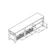 Pemberly Row Contemporary Wood Multi-Storage TV Stand in Espresso