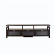 Pemberly Row Contemporary Wood Multi-Storage TV Stand in Espresso