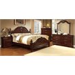 Pemberly Row 2pc Cherry Solid Wood Panel Bedroom Set - Queen + Nightstand