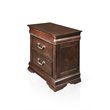 Pemberly Row 2pc Cherry Solid Wood Panel Bedroom Set - Queen + Nightstand