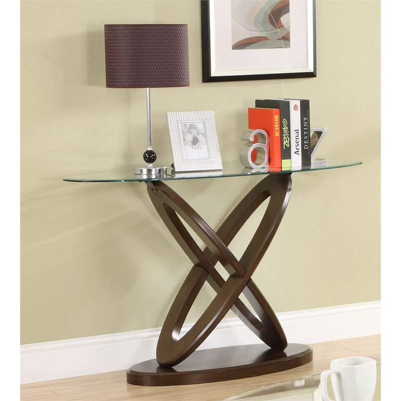 Pemberly Row Modern Wood 3-Piece Coffee Table Set in Dark Walnut