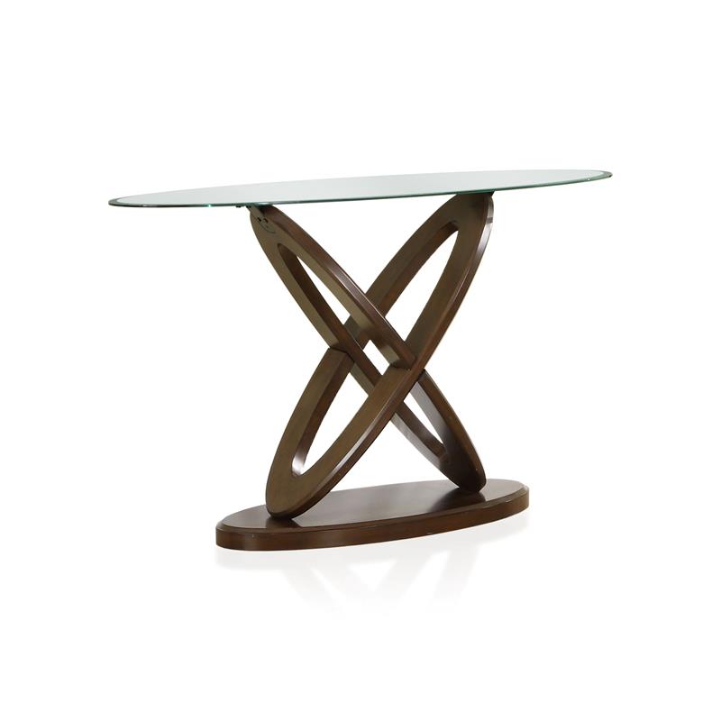 Pemberly Row Modern Wood 3-Piece Coffee Table Set in Dark Walnut