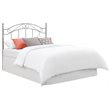 Pemberly Row Contemporary Queen Metal Spindle Headboard in Pewter