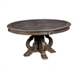 Pemberly Row Modern Wood 7-Piece Round Dining Table Set in Natural