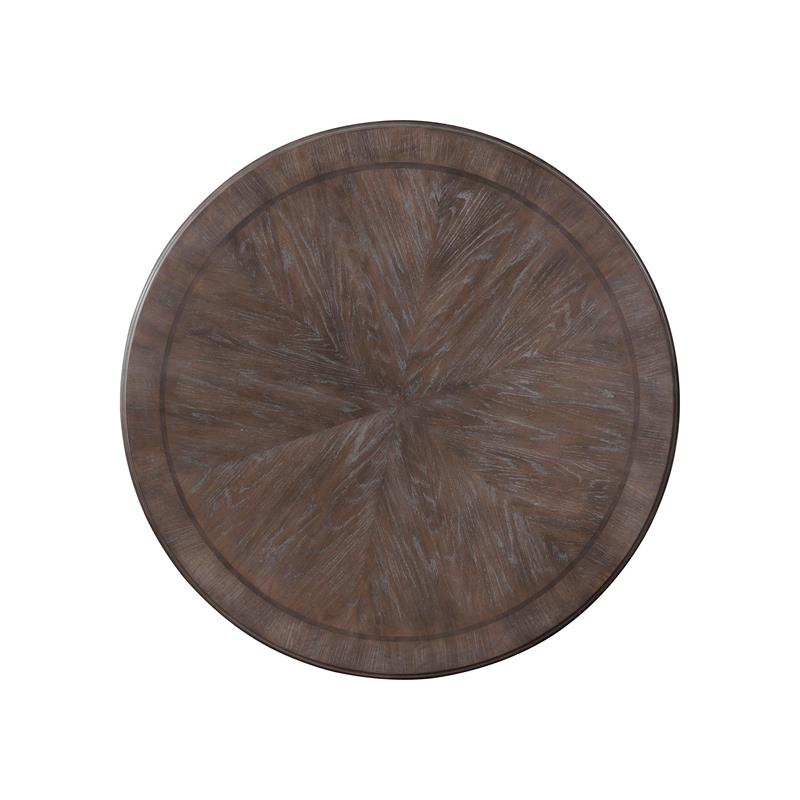 Pemberly Row Modern Wood 7-Piece Round Dining Table Set in Natural