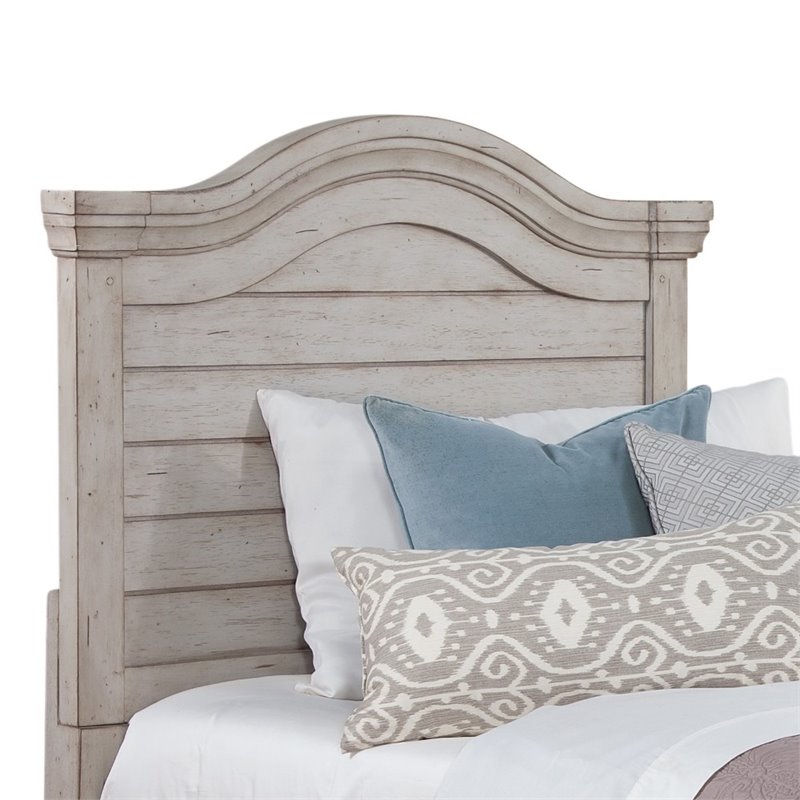 Pemberly Row Modern / Contemporary Twin Antique Gray Wood Headboard