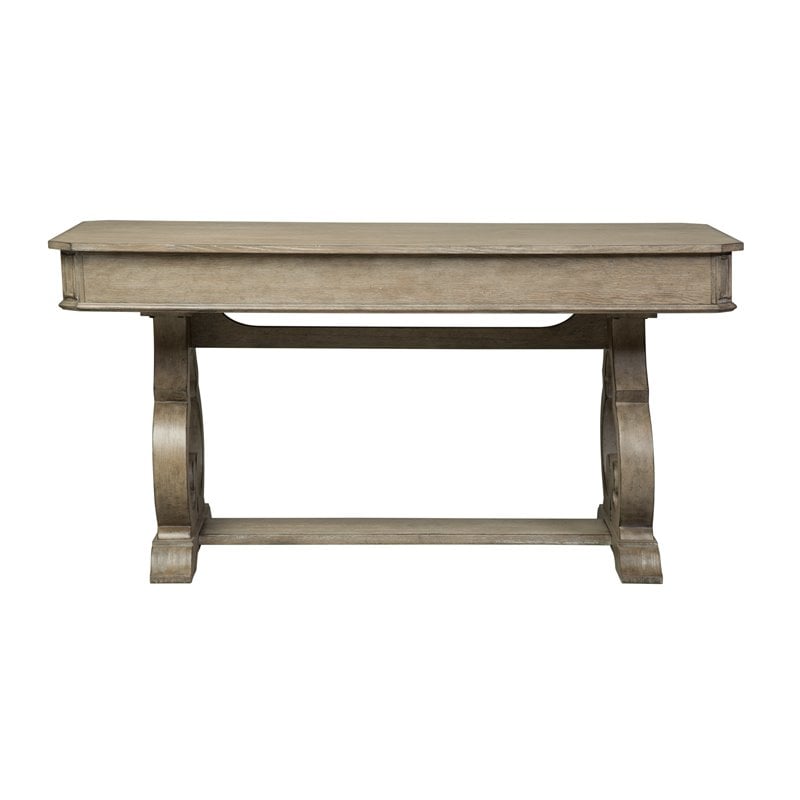 Pemberly Row Modern / Contemporary Multi Writing Desk in Brown