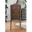 Pemberly Row Fabric Padded Dining Chair in Natural Tone (Set of 2)