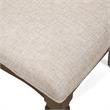 Pemberly Row Fabric Padded Dining Chair in Natural Tone (Set of 2)