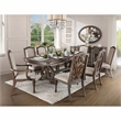 Pemberly Row Fabric Padded Dining Chair in Natural Tone (Set of 2)