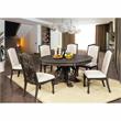 Pemberly Row Fabric Padded Dining Chair in Natural Tone (Set of 2)