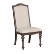 Pemberly Row Fabric Padded Dining Chair in Natural Tone (Set of 2)