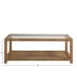 Pemberly Row Modern / Contemporary Brown Rattan Coffee Table