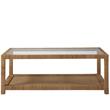 Pemberly Row Modern / Contemporary Brown Rattan Coffee Table