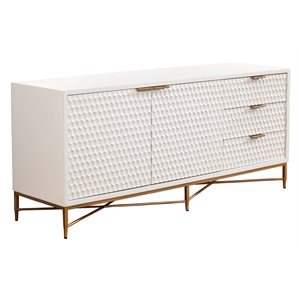 Pemberly Row Modern / Contemporary Wood 64&quot Wide TV Console in White