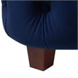 Pemberly Row Modern / Contemporary Tufted Bed King Navy Blue Velvet