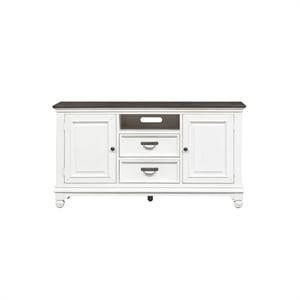 Pemberly Row Modern / Contemporary White Finish 56 Inch TV Console