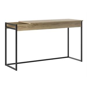 Pemberly Row Modern Engineered Wood Office Desk in Brown Finish
