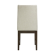 Pemberly Row Contemporary Standard Height Side Chair Set in Cream