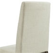 Pemberly Row Contemporary Standard Height Side Chair Set in Cream