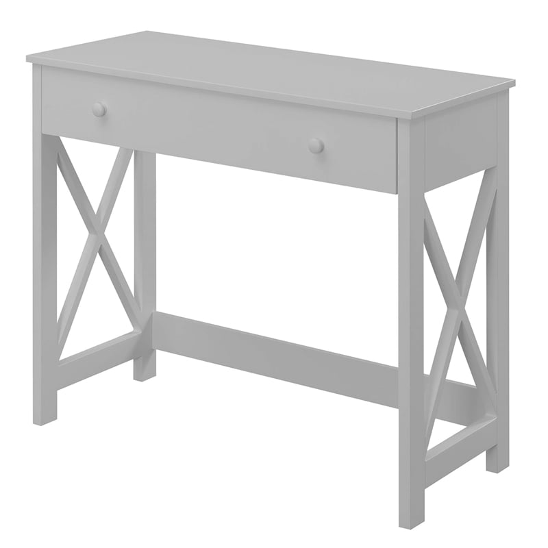 Pemberly Row Modern / Contemporary 36 Inch Desk in White Wood Finish