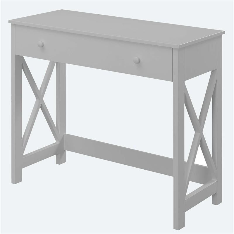 Pemberly Row Modern / Contemporary 36 Inch Desk in White Wood Finish