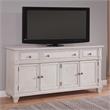 Pemberly Row Off White Vintage Style 72-inch Wood TV Console