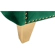 Pemberly Row Modern / Contemporary Green Finish Velvet Loveseat