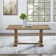 Pemberly Row Modern / Contemporary Wood Dining Table in Rustic Brown