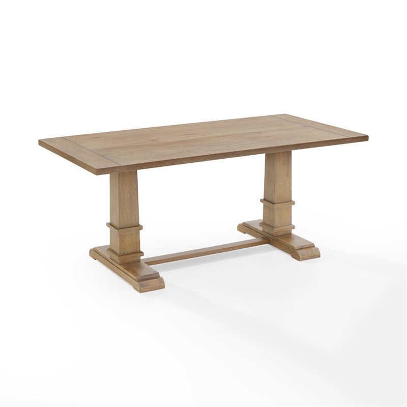 Pemberly Row Modern / Contemporary Wood Dining Table in Rustic Brown