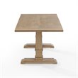 Pemberly Row Modern / Contemporary Wood Dining Table in Rustic Brown