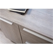 Pemberly Row Modern Credenza with 2 Drawers and 2 Doors in Gray