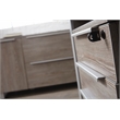 Pemberly Row Modern Credenza with 2 Drawers and 2 Doors in Gray