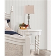 Pemberly Row Modern / Contemporary Dove White Wood Oval Accent Table