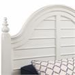 Pemberly Row Modern / Contemporary Dove White King Wood Panel Bed