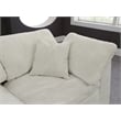 Pemberly Row Modern / Contemporary Cream Velvet Modular Sectional